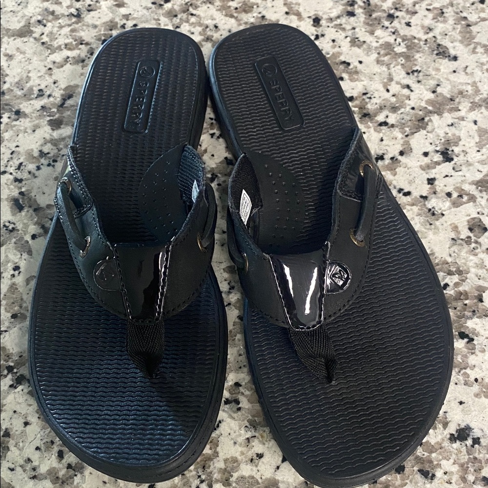 Sperry Black Sandals